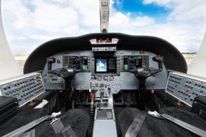 Citation 525 Jet Inside Cockpit